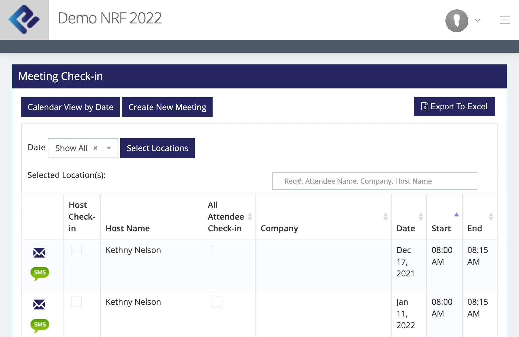 ePP web app in 2022, before the redesign