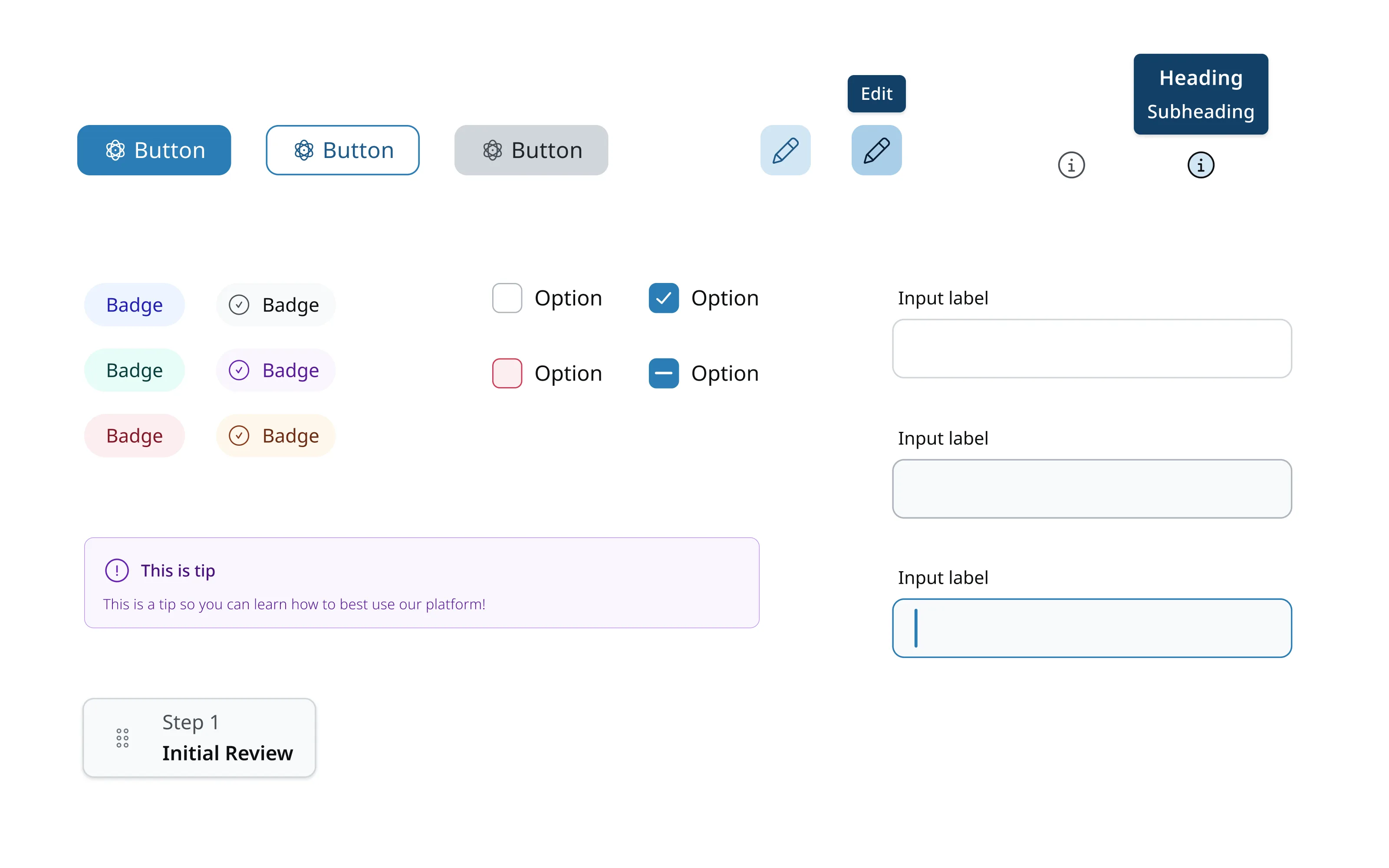 ePP design system component library
